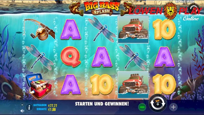 Spielen Sie das Pragmatic Spiel Big Bass Splash in einem deutschen Casino